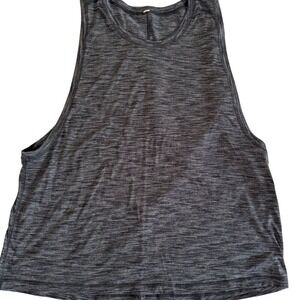 Lululemon Yogi Muscle Tank Womens Gray Space Dye Heathered